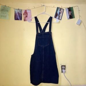 TOPSHOP denim pinafore dress